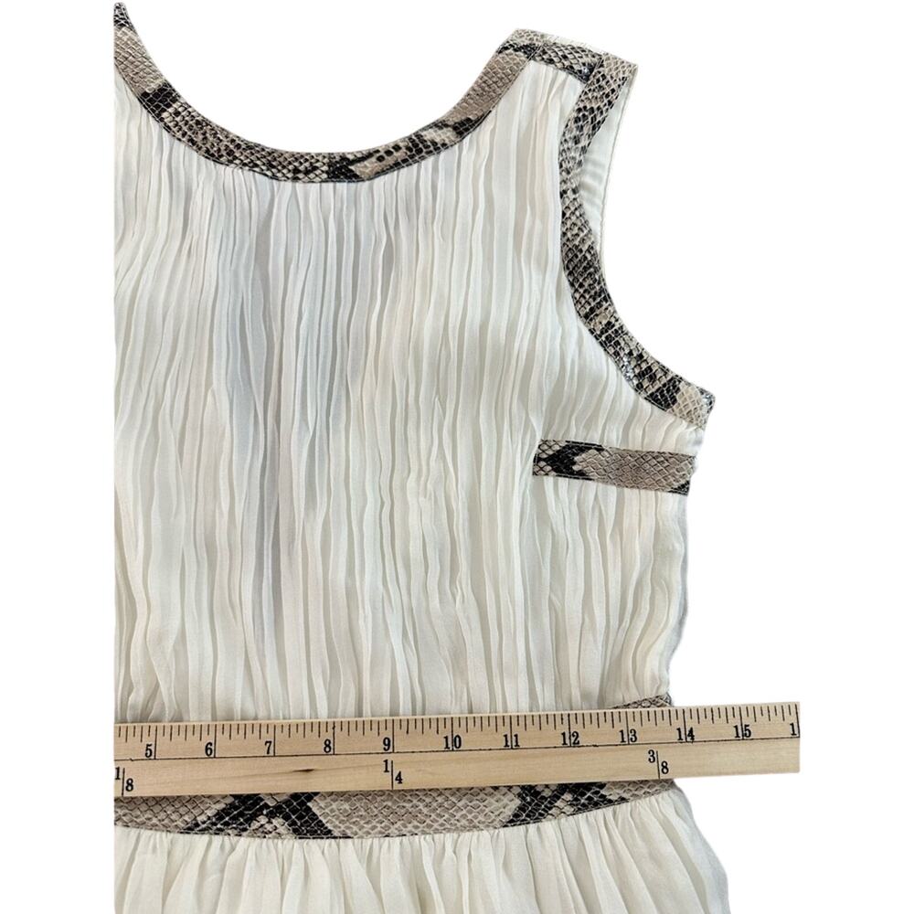 NWT Diane Von Furstenberg DVF Letty dress Size 4 Ivory Silk With Snake Detail - Picture 9 of 9